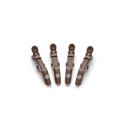 MY štipce Jawclip Coffe Brown 4 ks - dĺžka 9 / 11,5 cm