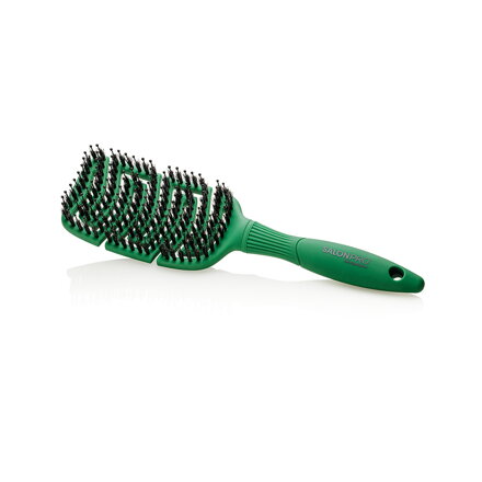 SALON PRO Xylo-Flex kefa na vlasy masážna Green