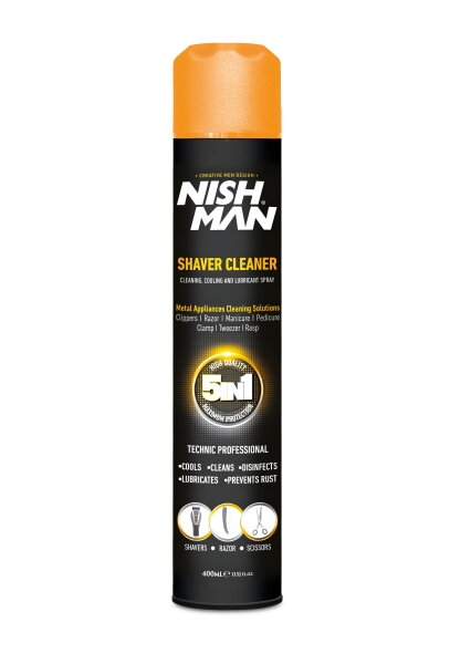 NISHMAN Shave Cleaner 5 in 1 Spray 400 ml NISHMAN Shave Cleaner 5 in 1 Spray 400 ml