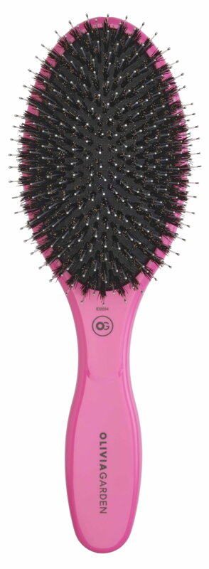 OLIVIA GARDEN Expert Care Oval kefa na vlasy oválna diviak / nylon ružová