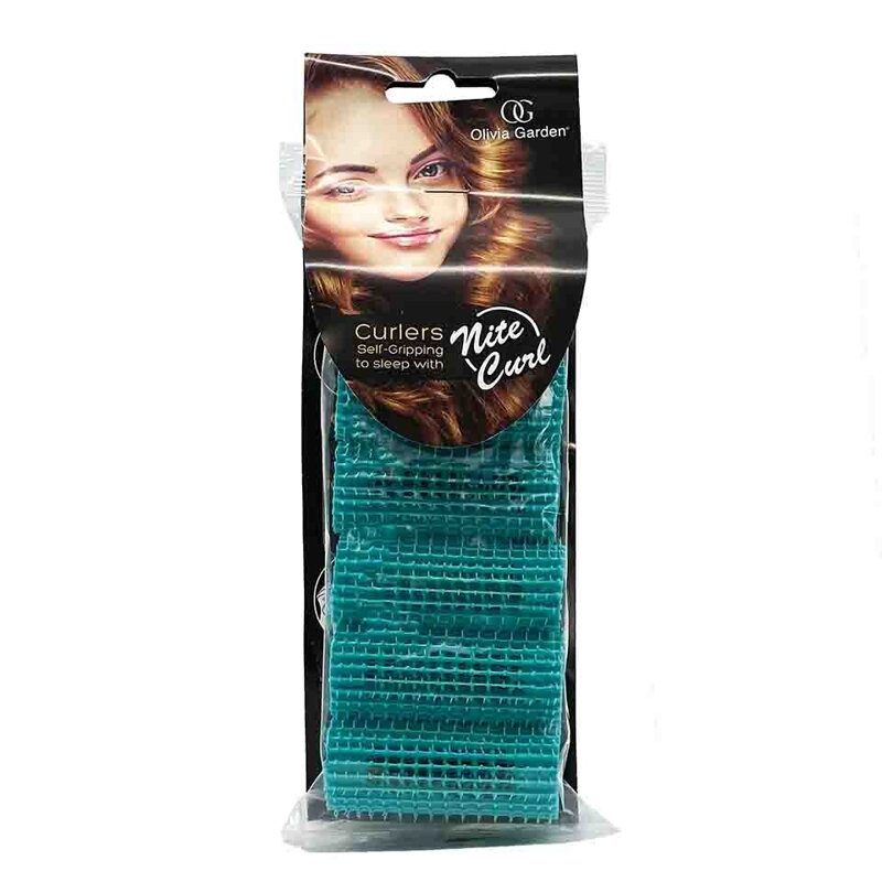 OLIVIA GARDEN  Nite Curl Turquoise 30 mm - 6 ks
